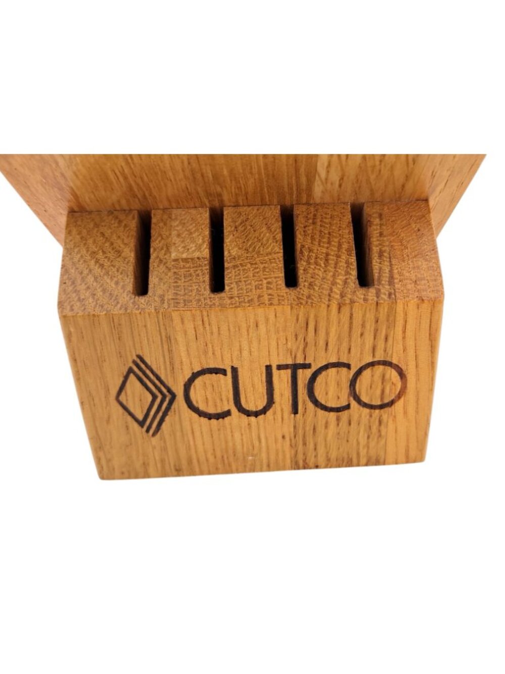 Cutco Wood Knife Block Holder 8 Slot Storage Stand Knives Utensils Wooden USA - Picture 2 of 12